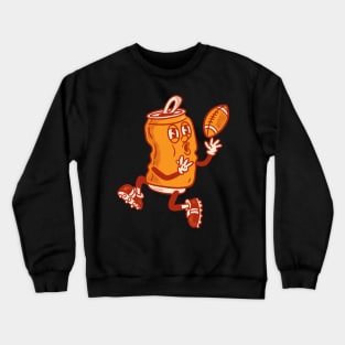 Retro cartoon American Football Crewneck Sweatshirt